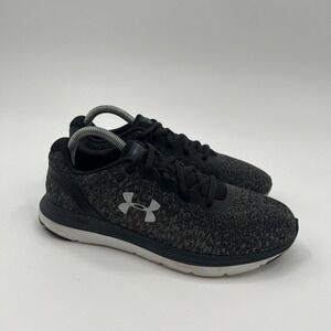 Under Armour Charged Impulse Knit Shoes Womens 8 Black Athletic Sneakers 3022603